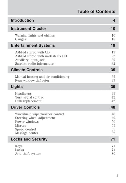 2007 Ford Mustang Owner's Manual | English