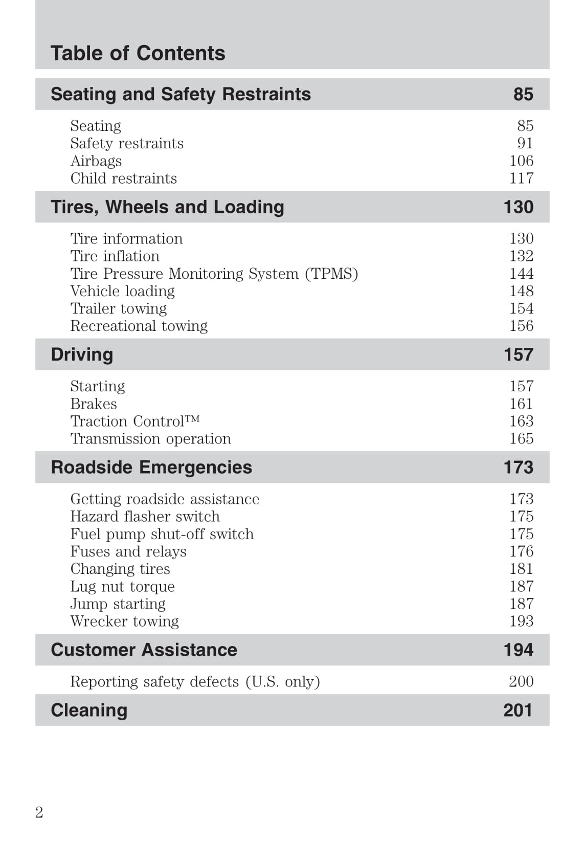 2007 Ford Mustang Owner's Manual | English