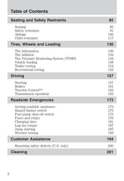 2007 Ford Mustang Owner's Manual | English