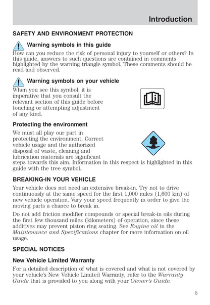 2007 Ford Mustang Owner's Manual | English