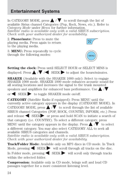 2007 Ford Mustang Owner's Manual | English