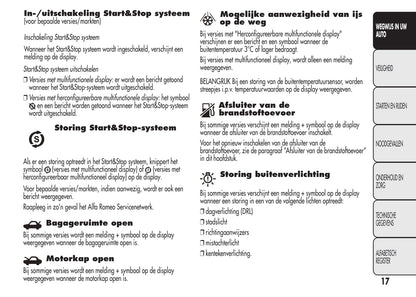 2014-2016 Alfa Romeo Mito Gebruikershandleiding | Nederlands