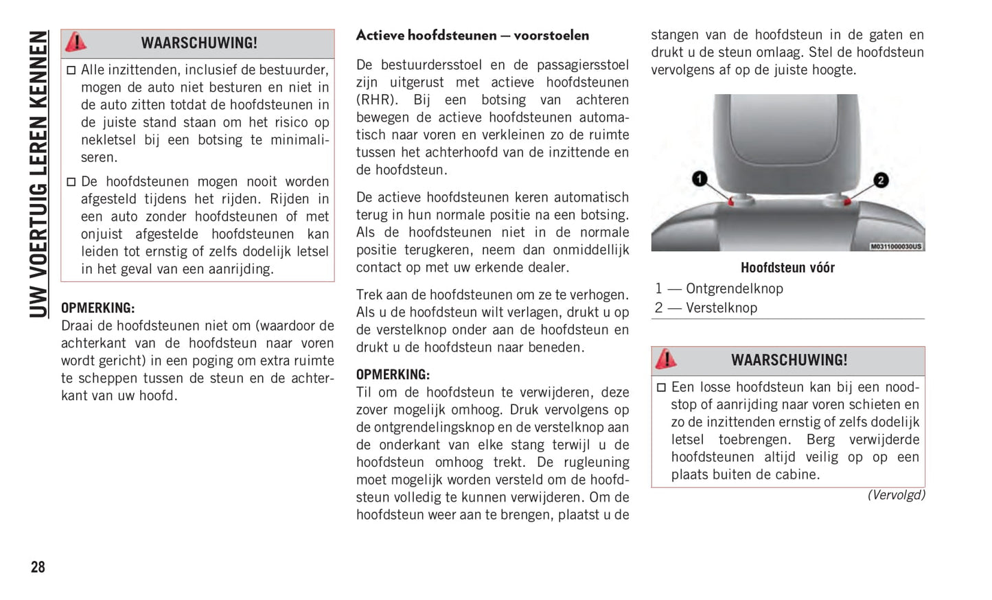 2019-2020 Jeep Cherokee Owner's Manual | Dutch