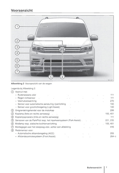 2015-2020 Volkswagen Caddy Owner's Manual | Dutch