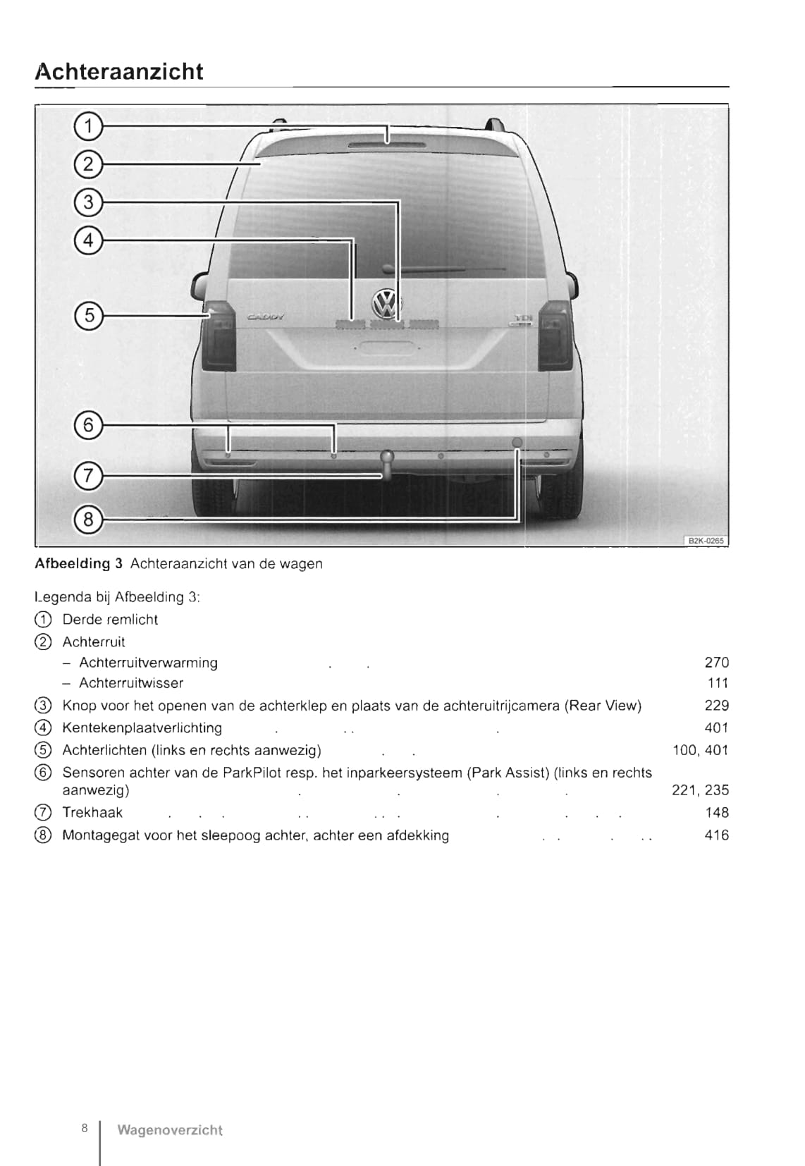 2015-2020 Volkswagen Caddy Owner's Manual | Dutch