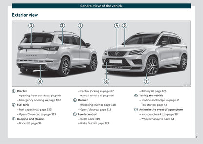 2019-2020 Cupra Ateca Bedienungsanleitung | Englisch