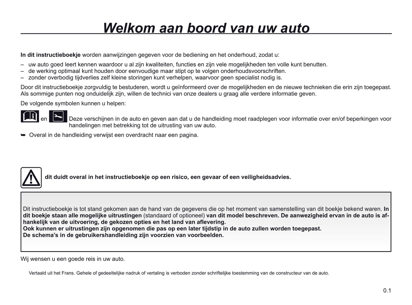 2019-2020 Renault Twingo Owner's Manual | Dutch