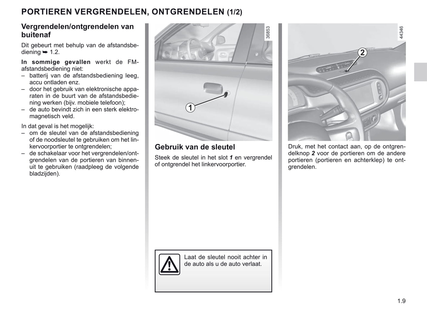 2019-2020 Renault Twingo Owner's Manual | Dutch