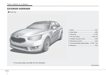 2015 Kia Cadenza Owner's Manual | English