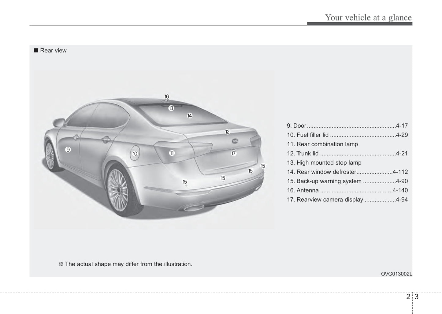 2015 Kia Cadenza Owner's Manual | English