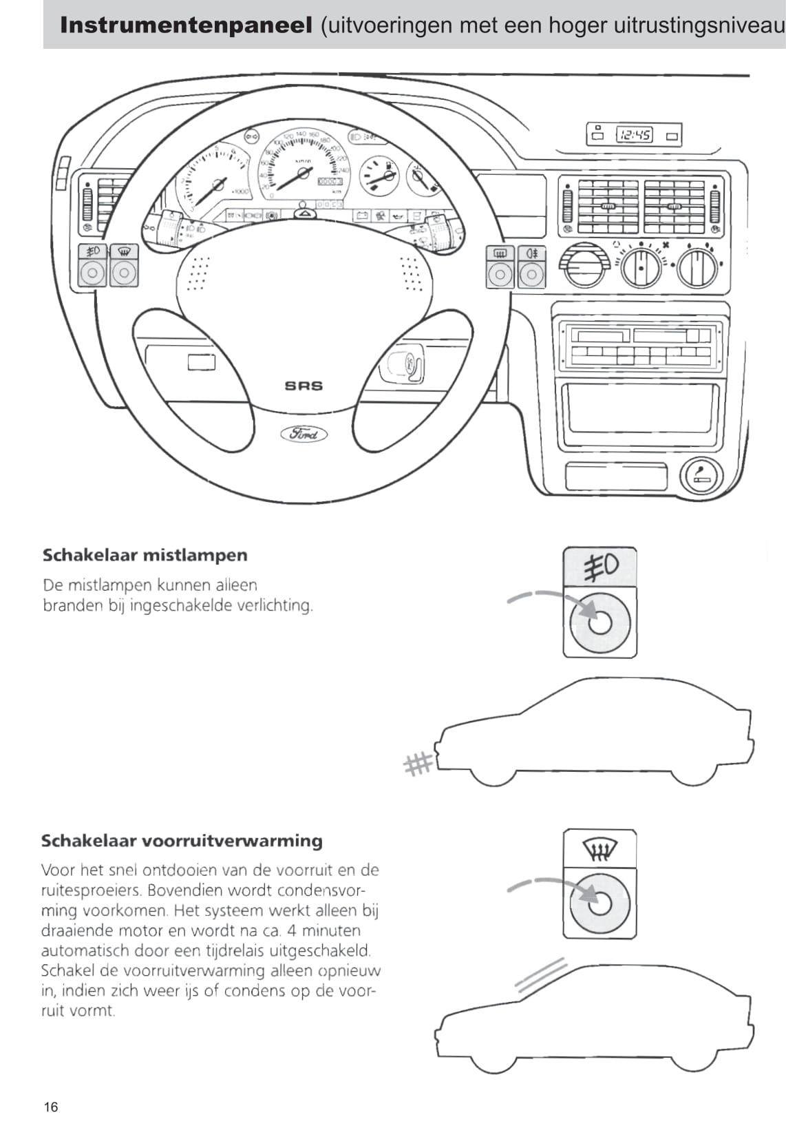 1992-1995 Ford Escort Gebruikershandleiding | Nederlands