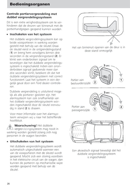 1992-1995 Ford Escort Gebruikershandleiding | Nederlands