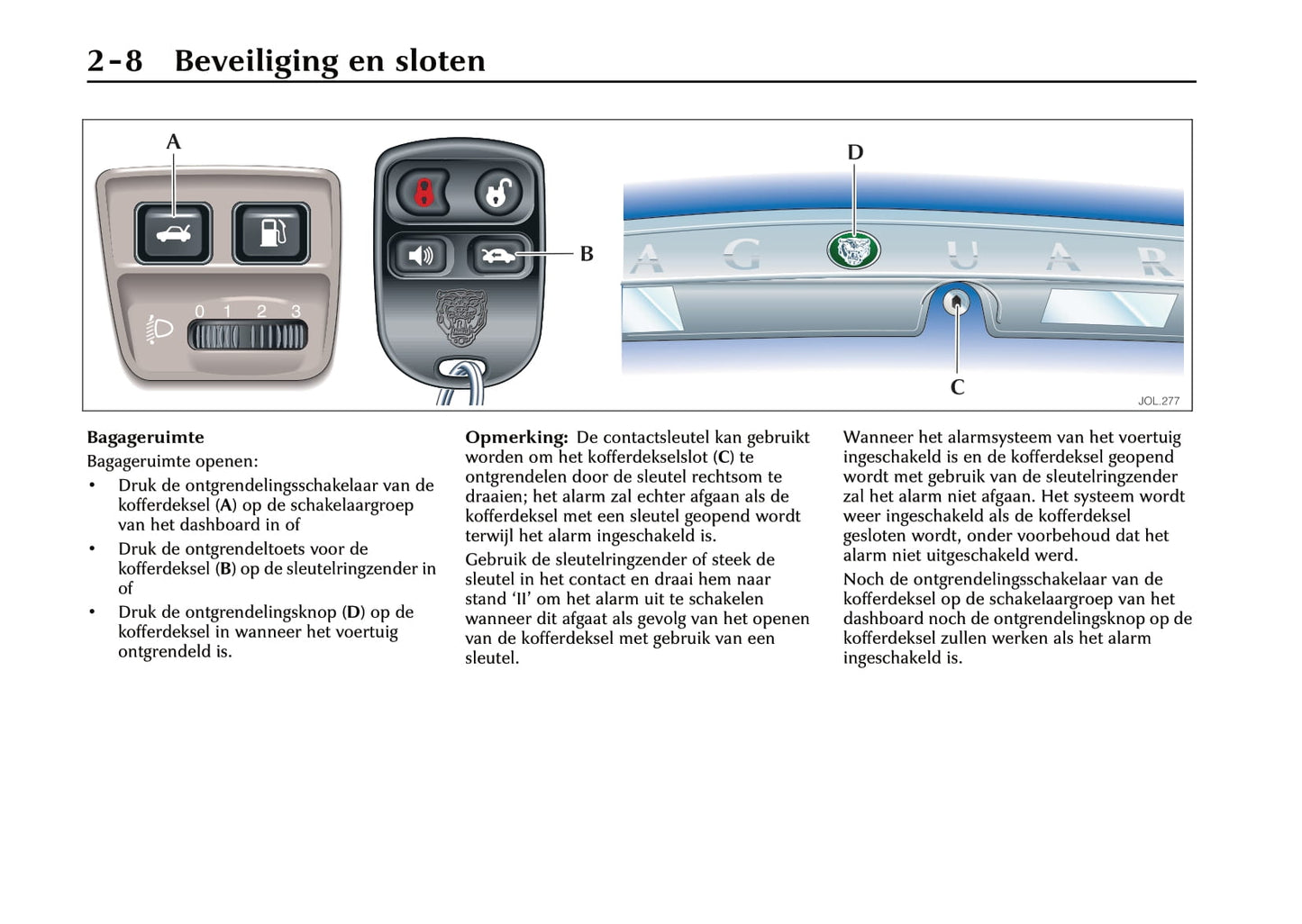 2000-2001 Jaguar S-Type Owner's Manual | Dutch