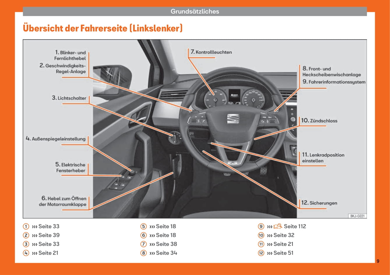 2018-2019 Seat Ibiza Owner's Manual | German