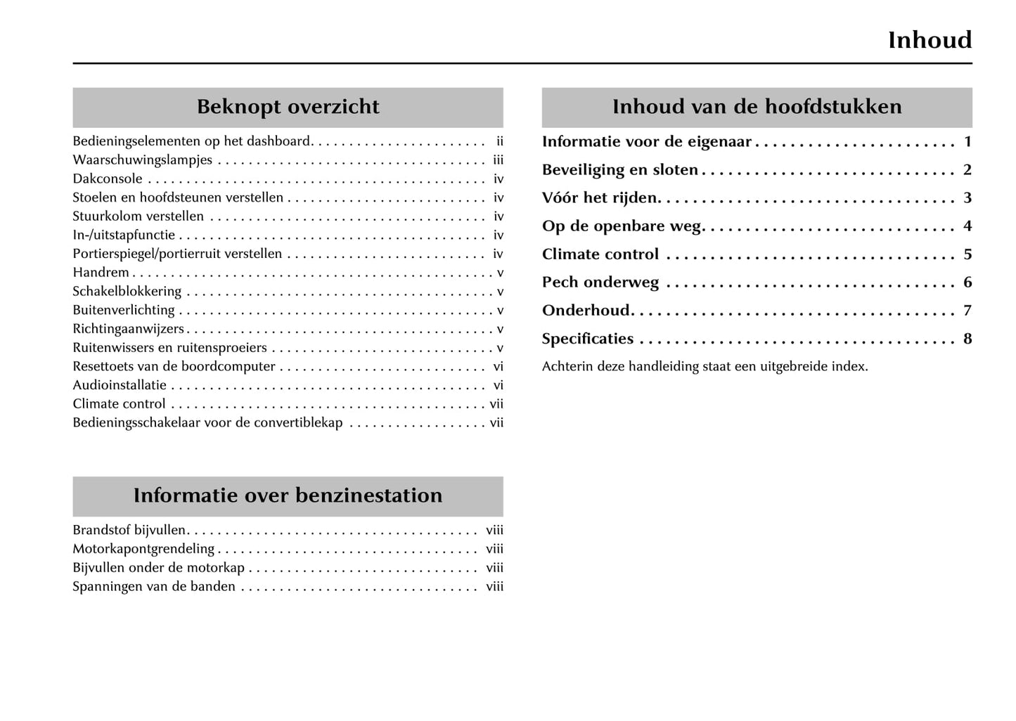 2004-2005 Jaguar XK Owner's Manual | Dutch