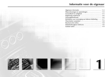 2004-2005 Jaguar XK Owner's Manual | Dutch