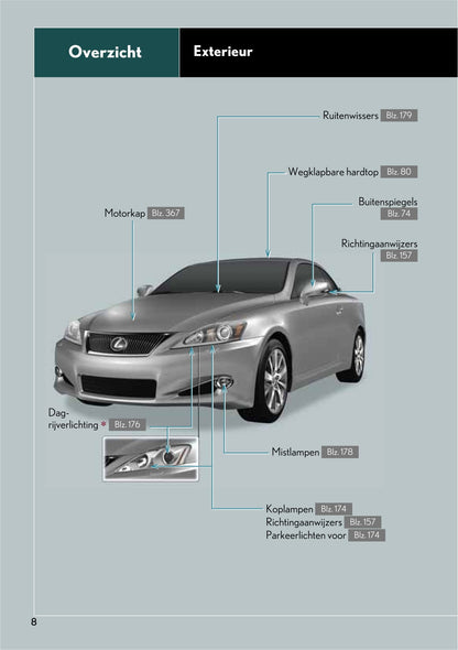 2009-2013 Lexus IS 250C Manuel du propriétaire | Néerlandais