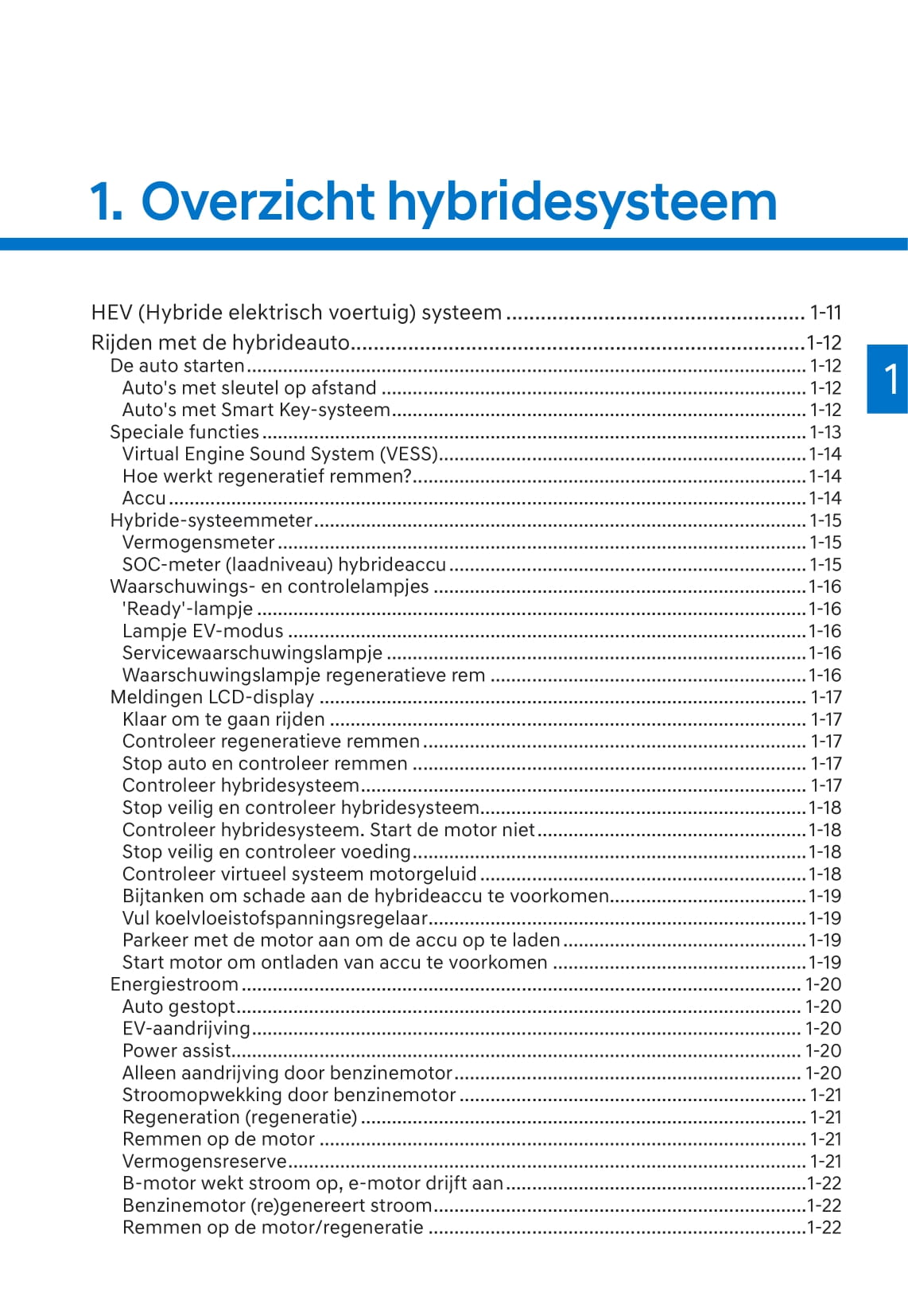 2020-2021 Hyundai Kona Hybrid Gebruikershandleiding | Nederlands