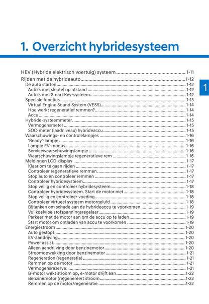 2020-2021 Hyundai Kona Hybrid Gebruikershandleiding | Nederlands