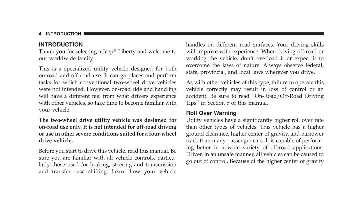 2007 Jeep Liberty Owner's Manual | English