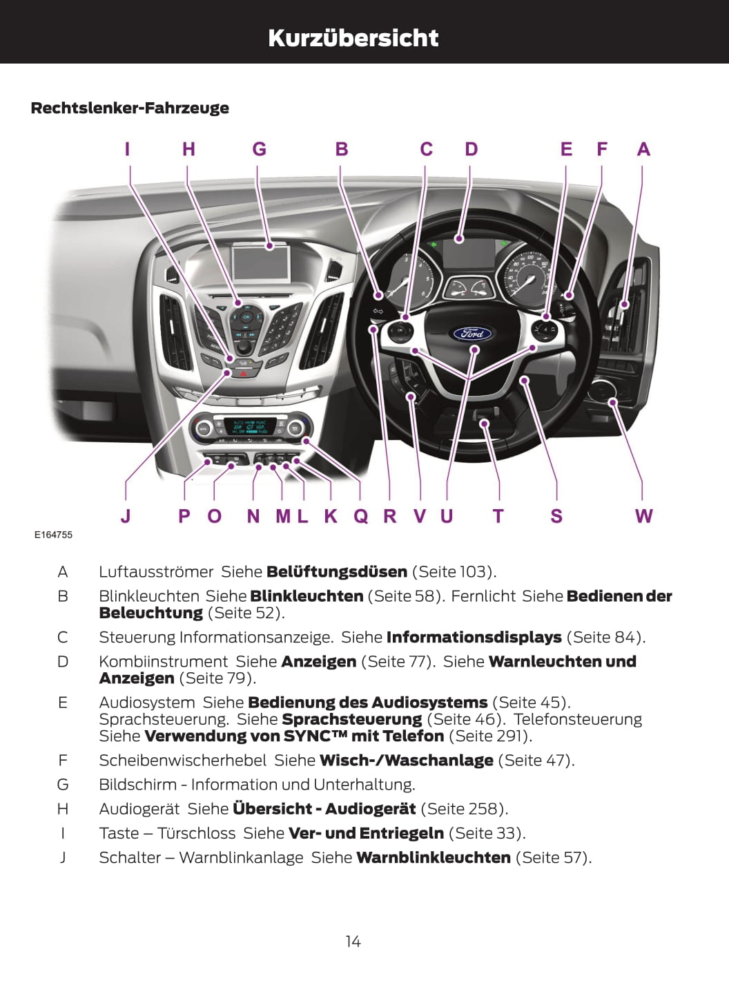 2013-2014 Ford Focus Gebruikershandleiding | Duits