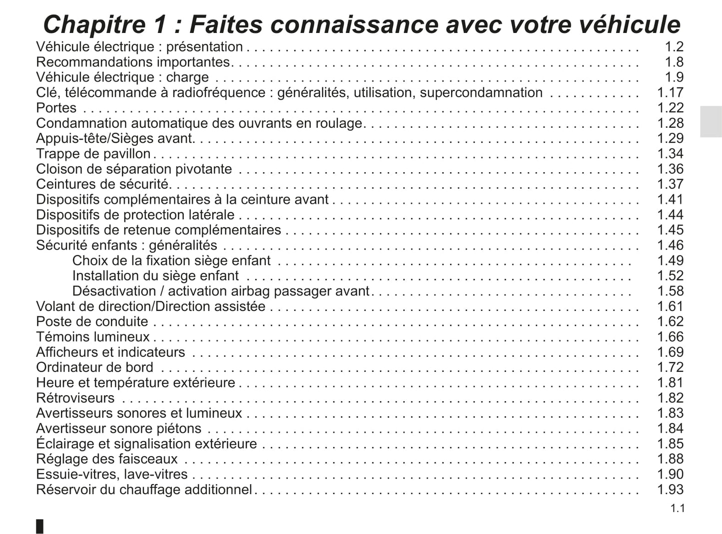 2018-2019 Renault Kangoo Z.E. Owner's Manual | French