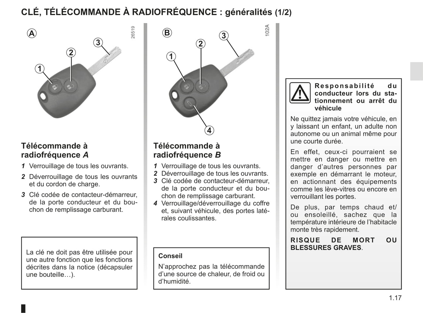 2018-2019 Renault Kangoo Z.E. Owner's Manual | French