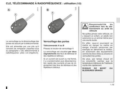 2018-2019 Renault Kangoo Z.E. Owner's Manual | French