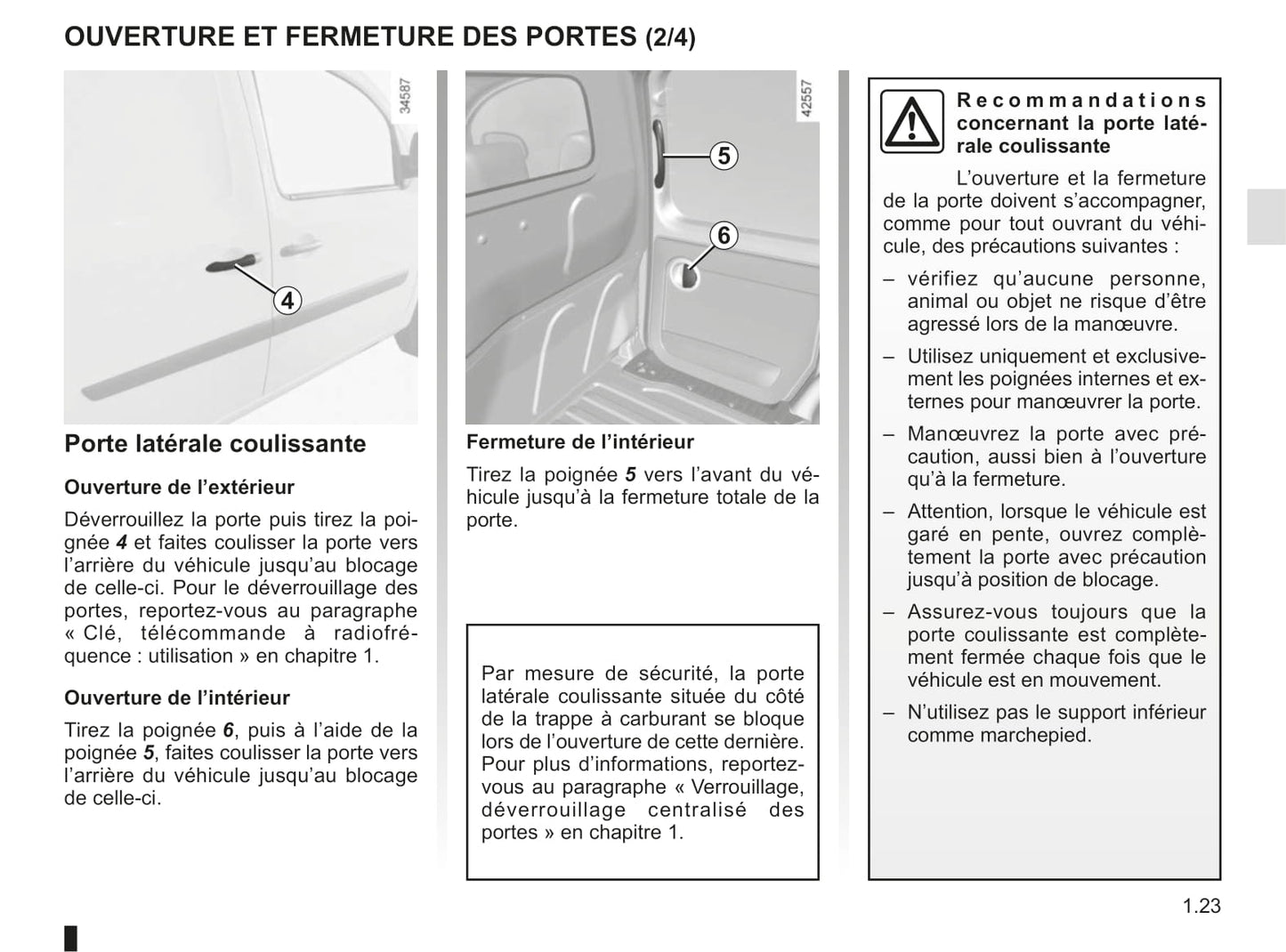 2018-2019 Renault Kangoo Z.E. Owner's Manual | French