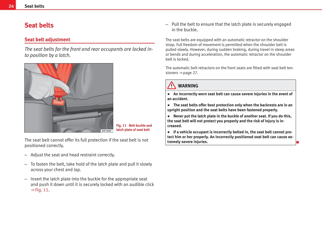 2008-2012 Seat Ibiza Bedienungsanleitung | Englisch