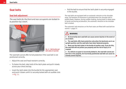 2008-2012 Seat Ibiza Bedienungsanleitung | Englisch