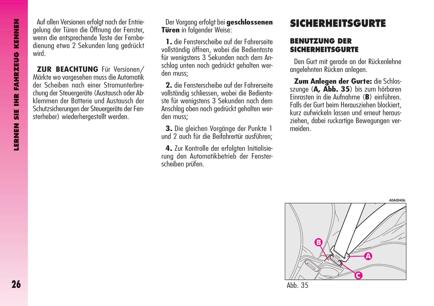 2004-2007 Alfa Romeo GT Gebruikershandleiding | Duits