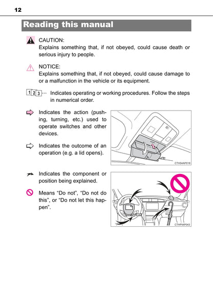 2015-2016 Toyota Auris/Auris Hybrid Owner's Manual | English