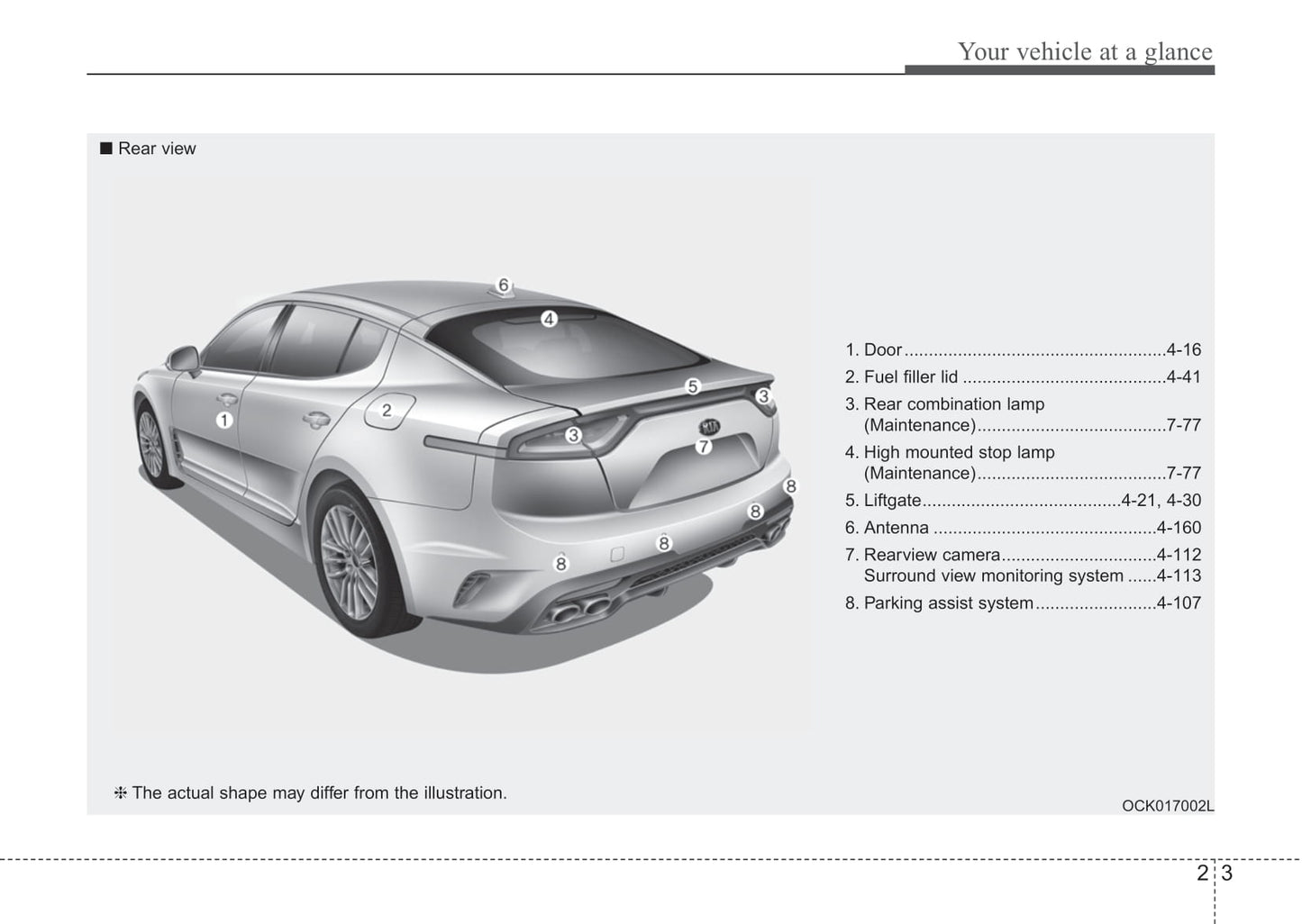 2018 Kia Stinger Owner's Manual | English