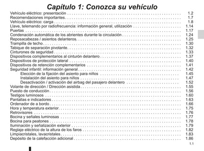 2012-2013 Renault Kangoo Z.E. Owner's Manual | Spanish