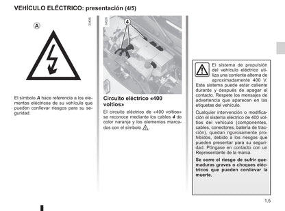 2012-2013 Renault Kangoo Z.E. Owner's Manual | Spanish