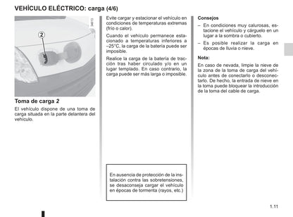 2012-2013 Renault Kangoo Z.E. Owner's Manual | Spanish