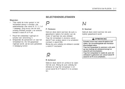 2001-2006 SsangYong Rexton Gebruikershandleiding | Nederlands