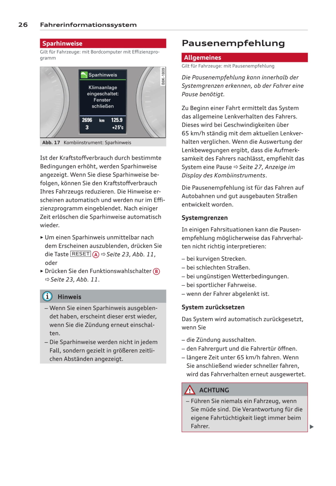 2011-2016 Audi A5/S5 Manuel du propriétaire | Allemand