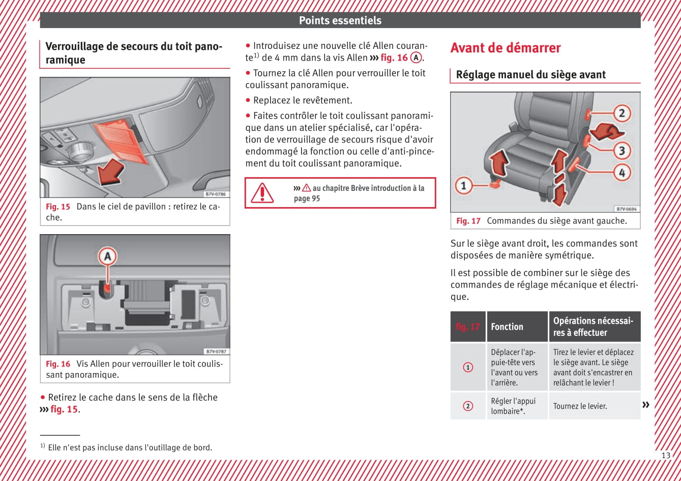 2016-2017 Seat Alhambra Owner's Manual | French