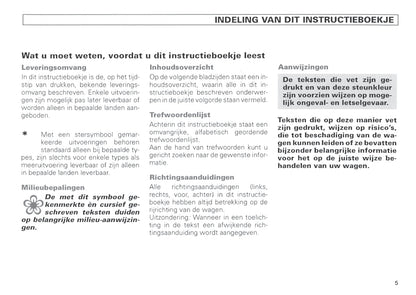 1996-1999 Volkswagen Polo Classic Bedienungsanleitung | Niederländisch