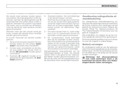 1996-1999 Volkswagen Polo Classic Bedienungsanleitung | Niederländisch