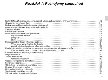 2019 Renault Clio Owner's Manual | Polish