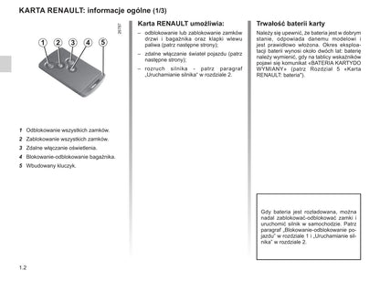 2019 Renault Clio Owner's Manual | Polish