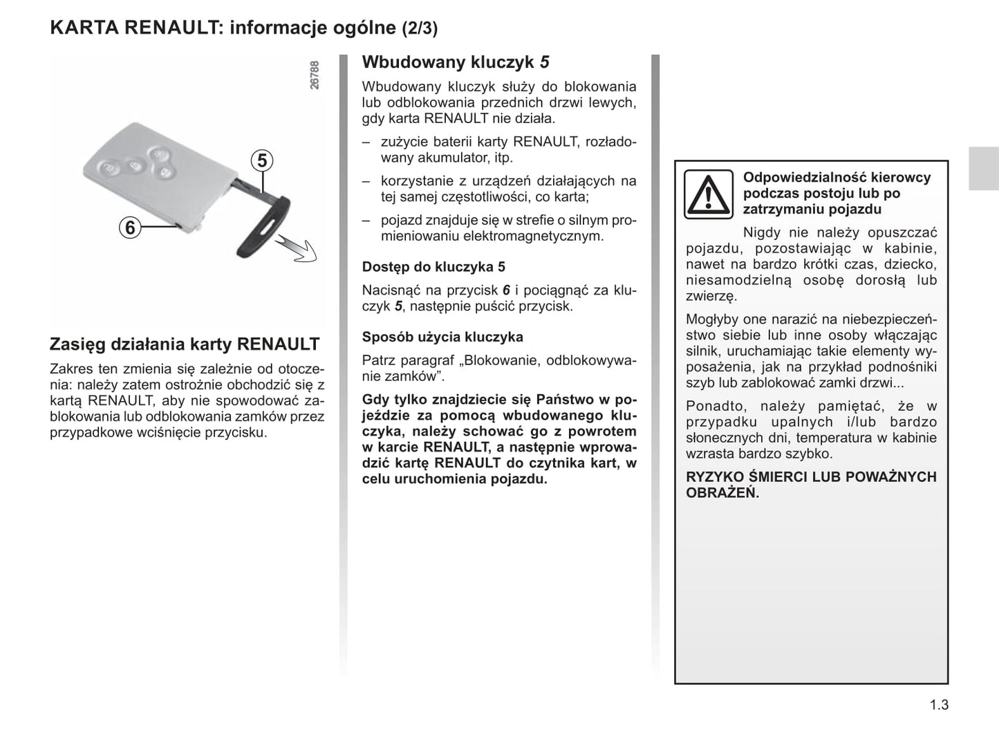 2019 Renault Clio Owner's Manual | Polish