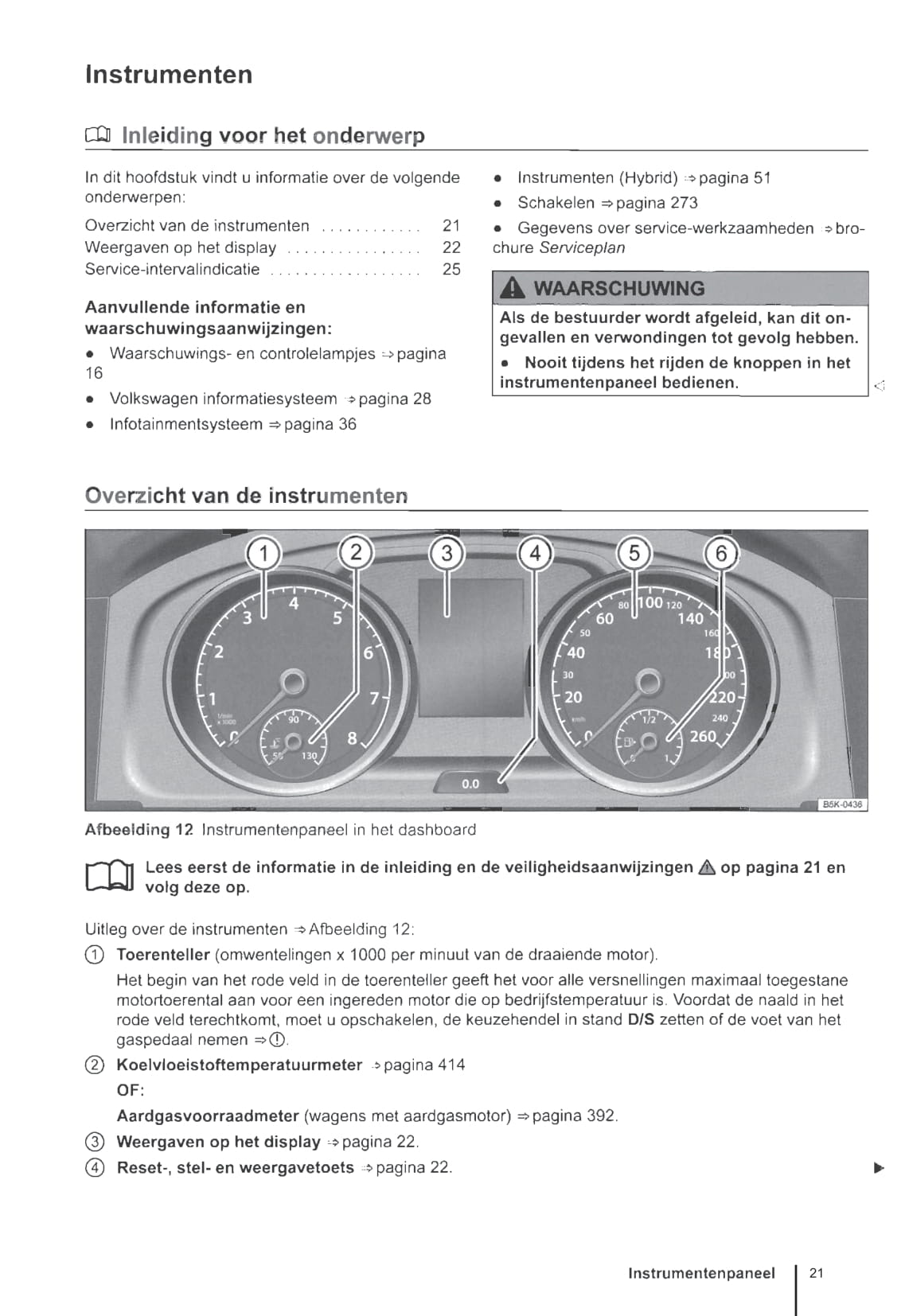 2012-2016 Volkswagen Golf Owner's Manual | Dutch