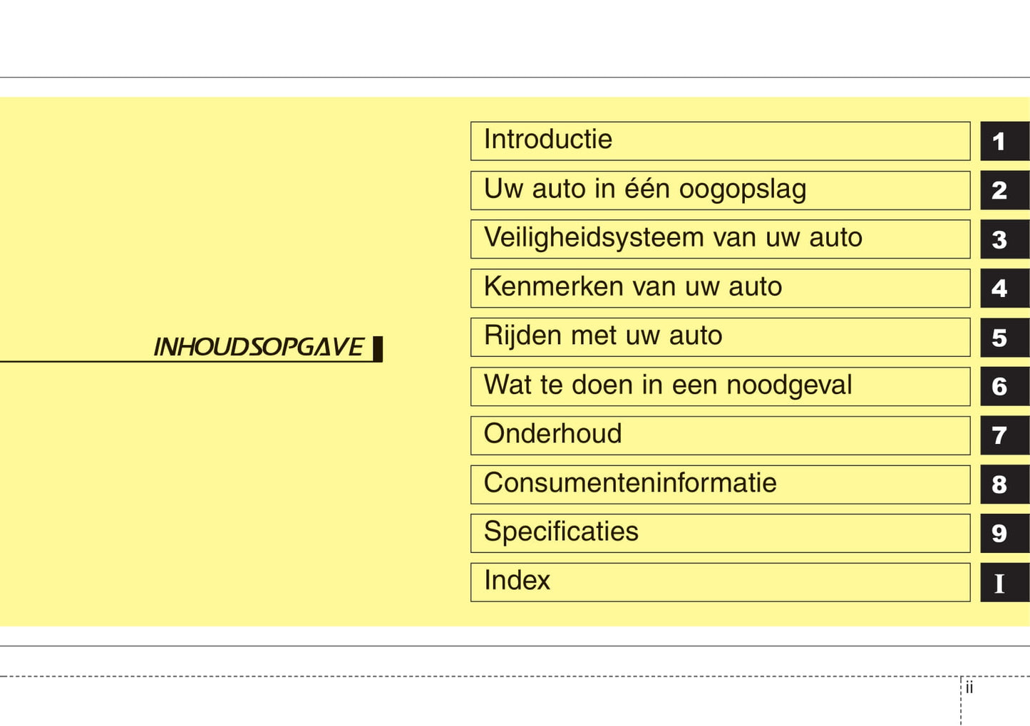 2008-2009 Kia Picanto Owner's Manual | Dutch