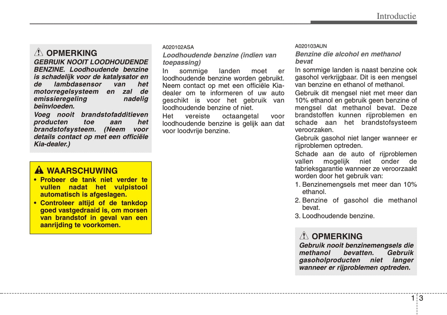 2008-2009 Kia Picanto Owner's Manual | Dutch