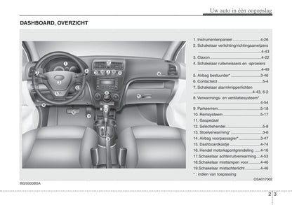 2008-2009 Kia Picanto Owner's Manual | Dutch