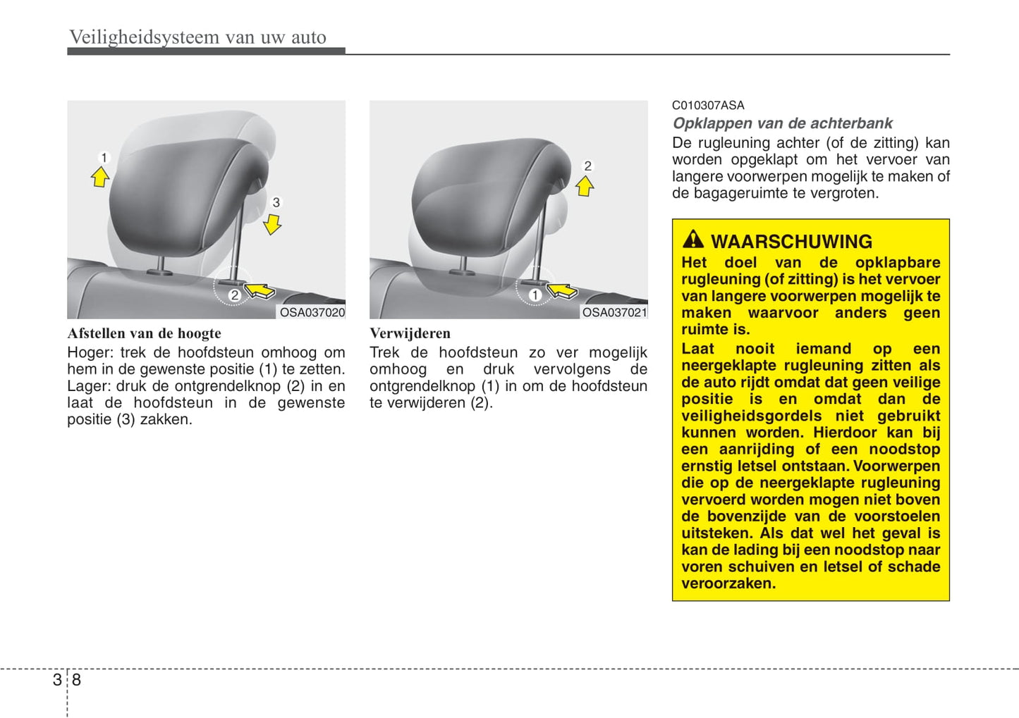 2008-2009 Kia Picanto Owner's Manual | Dutch